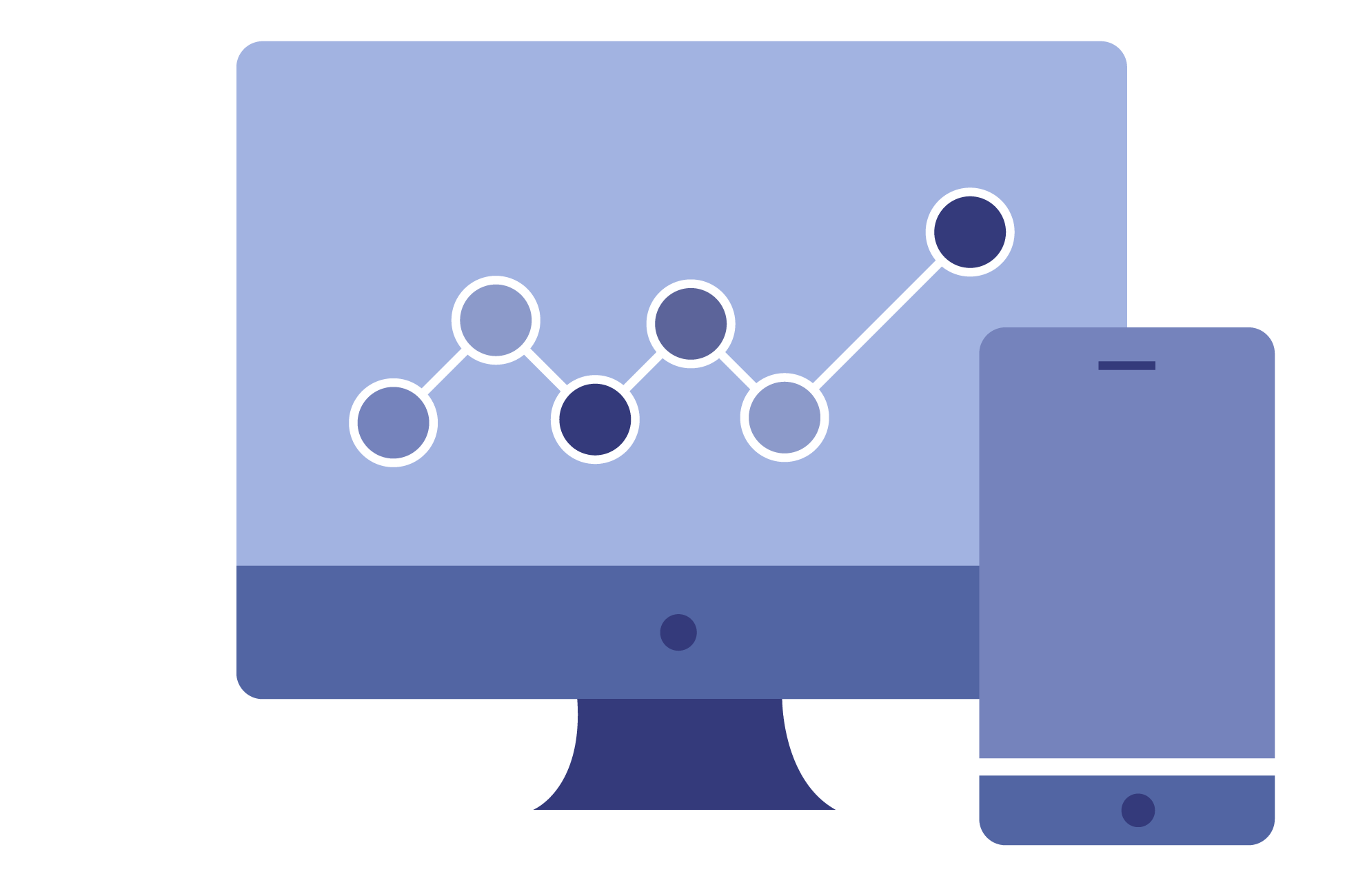 investment firm A computer and a cellphone.